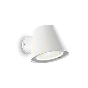Vonkajšie nástenné svietidlo Ideallux GAS AP1 BIANCO biele GU10 091518 small 3