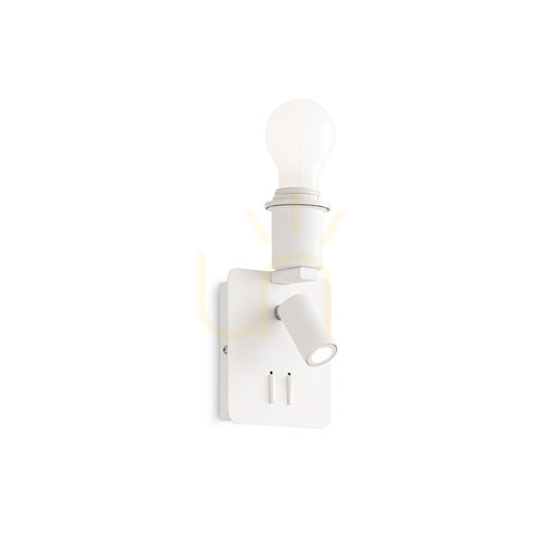 Skontrolujte Nástenné svietidlo Ideallux GEA 239521 biele 2x3W kovové ⌀11,5 cm
