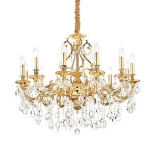 Závesné svietidlo Ideallux Gioconda SP12 Oro zlaté 12xE14 90 cm 164960 small 0