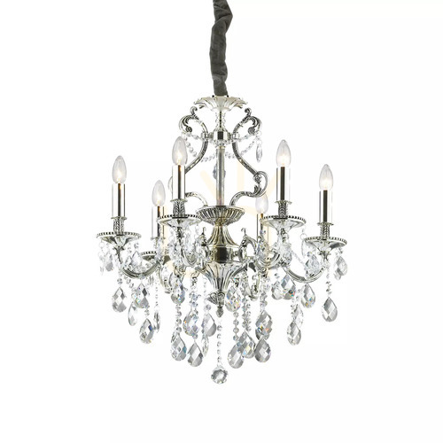 Skontrolujte Závesné svietidlo Ideallux Gioconda SP6 Argento strieborné 6xE14 62 cm 044927