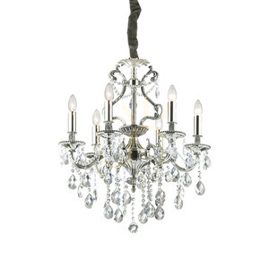 Závesné svietidlo Ideallux Gioconda SP6 Argento strieborné 6xE14 62 cm 044927 0 Závesné svietidlo Ideallux Gioconda SP6 Argento strieborné 6xE14 62 cm 044927 small 0