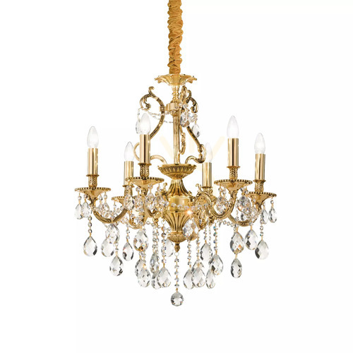 Skontrolujte Prívesné svetlo Ideallux Gioconda SP6 Oro zlaté 6xE14 62 cm 060507