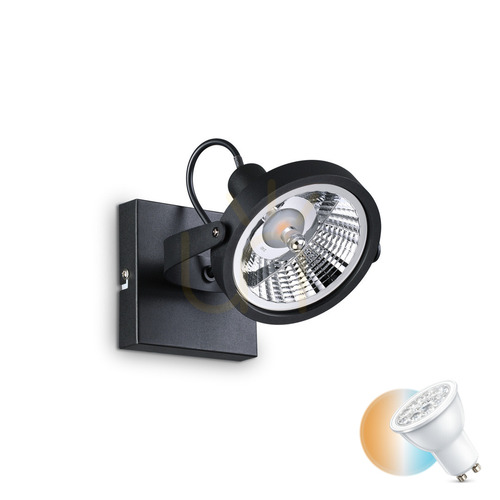 Skontrolujte Plafón Ideallux GLIM PL1 NERO čierny GU10 1x50W 200231