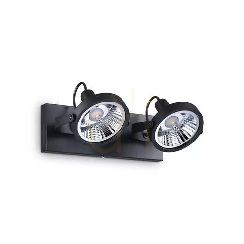 Skontrolujte Plafón Ideallux GLIM PL2 NERO čierny 2xGU10 31 cm 200248