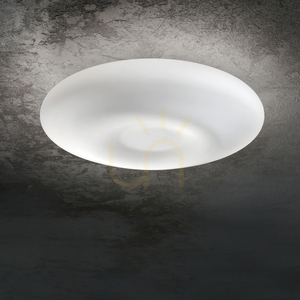 Plafón Ideallux GLORY PL2 D40 biely sklenený 40 cm 101132 small 3