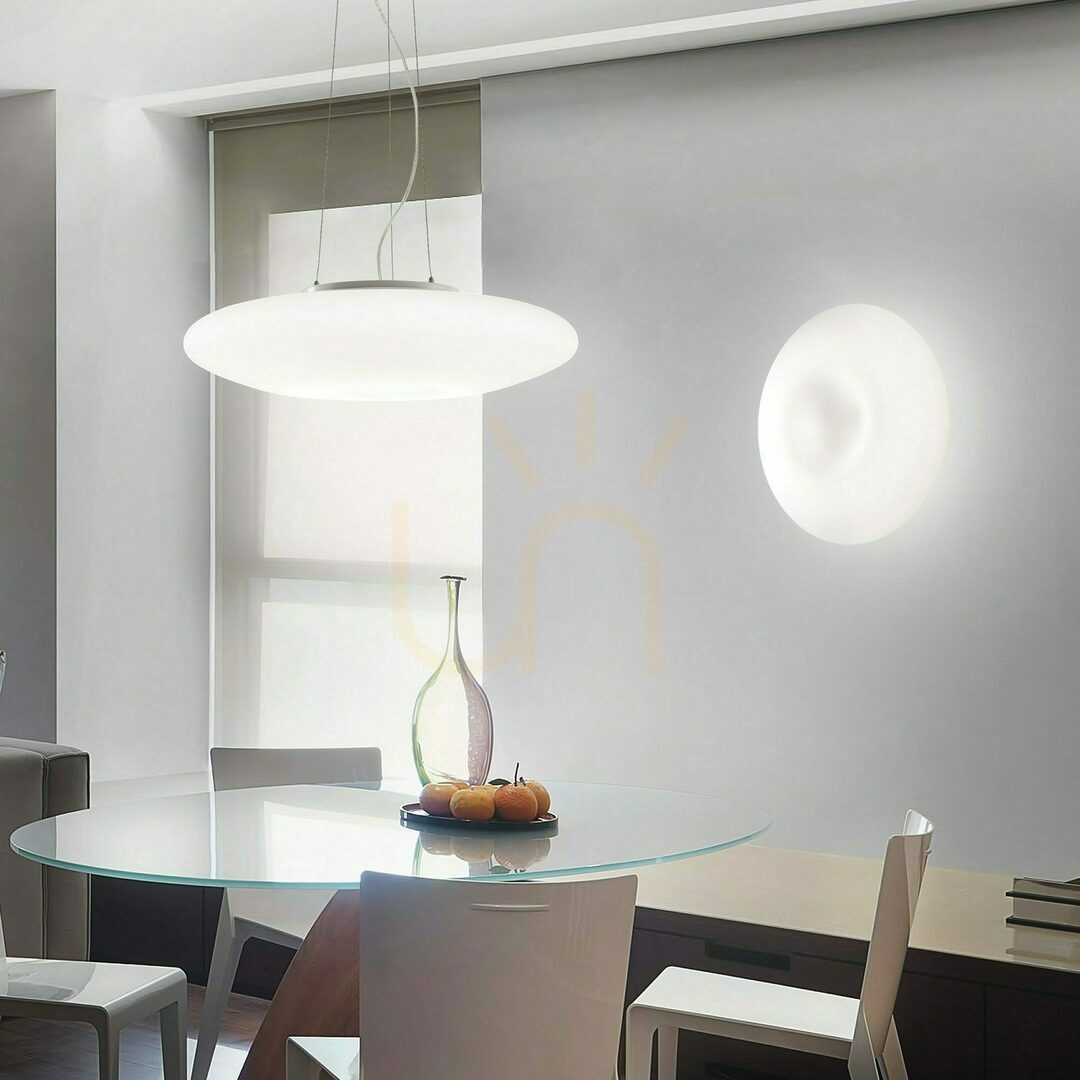 Náhľad Plafón Ideallux Glory PL5 D60 biely sklenený 5xE27 60 cm 019765 Plafón Ideallux Glory PL5 D60 biely sklenený 5xE27 60 cm 019765