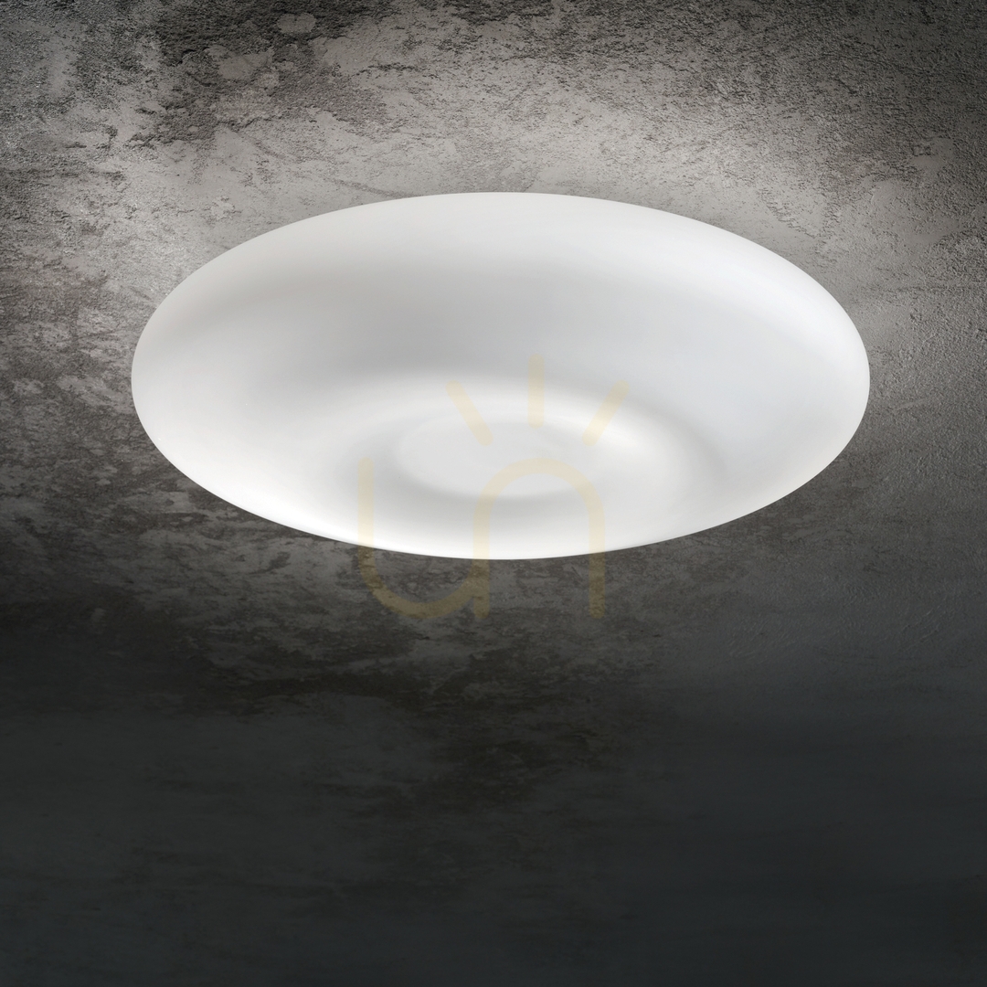 Displej Plafón Ideallux Glory PL5 D60 biely sklenený 5xE27 60 cm 019765 Plafón Ideallux Glory PL5 D60 biely sklenený 5xE27 60 cm 019765