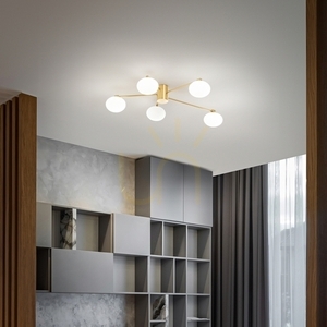 Plafón Ideallux HERMES PL5 D60 mosadzný 5xG9 316697 1 Plafón Ideallux HERMES PL5 D60 mosadzný 5xG9 316697 small 1