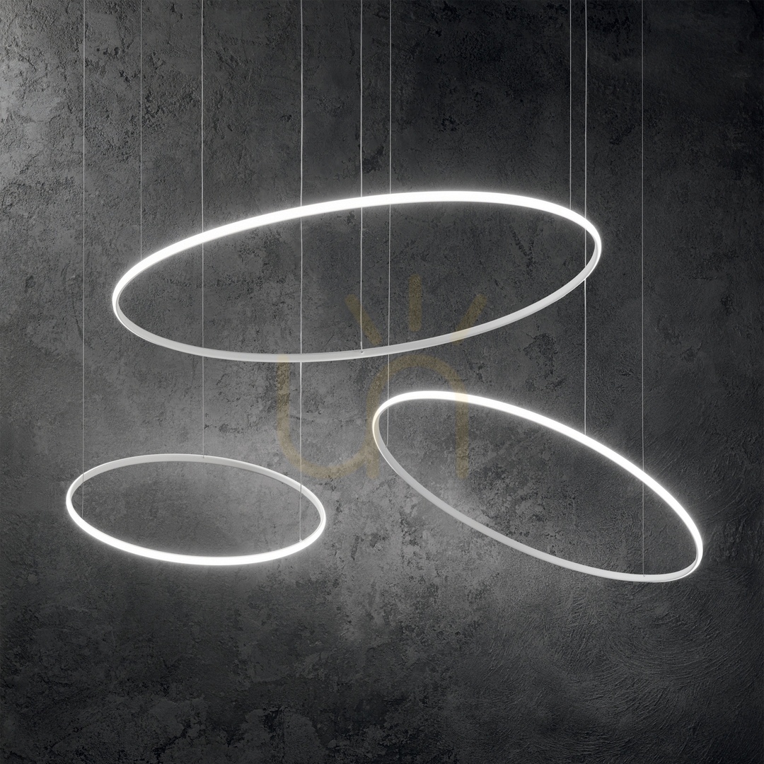 Náhľad Závesné svietidlo Ideallux HulaHoop SP D100 biele LED 46W 258751 Závesné svietidlo Ideallux HulaHoop SP D100 biele LED 46W 258751