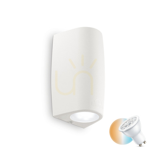 Skontrolujte Vonkajšie nástenné svietidlo Ideallux Keope AP2 Bianco biele GU10 2x6W 147772