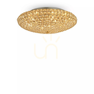 Plafón Ideallux KING PL9 ORO zlatý krištáľový 53,5 cm 073262 small 1