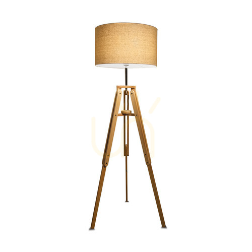 Skontrolujte Stojaca lampa Ideallux KLIMT PT1 drevo textil E27 137827