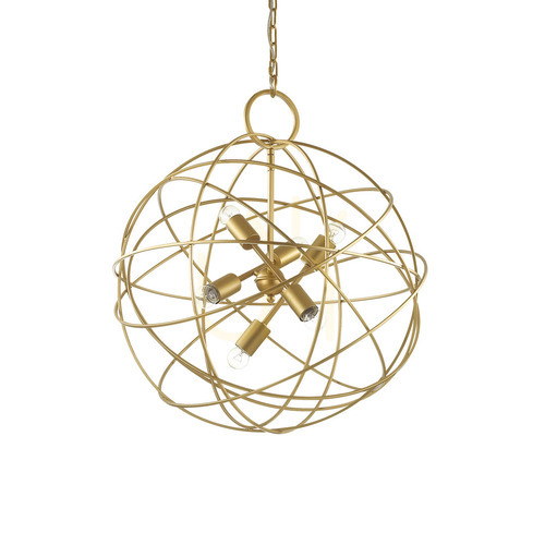 Skontrolujte Závesné svietidlo Ideal Lux Konse SP6 zlaté 60 cm 156026