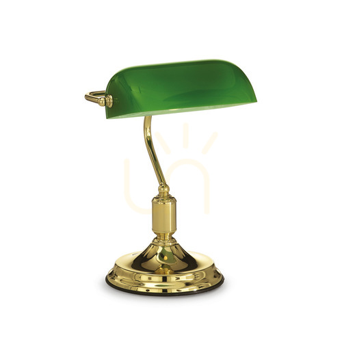 Skontrolujte Stolová lampa Ideallux Lawyer TL1 mosadz E27 013657