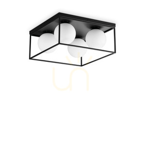 Plafón Ideallux Lingotto PL4 Nero čierny 4xE14 45,5 cm 327860 0 Plafón Ideallux Lingotto PL4 Nero čierny 4xE14 45,5 cm 327860 small 0