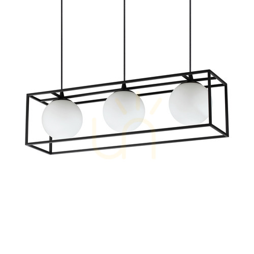 Skontrolujte Závesné svietidlo Ideallux Lingotto SP3 Nero čierne 3xE14 304144
