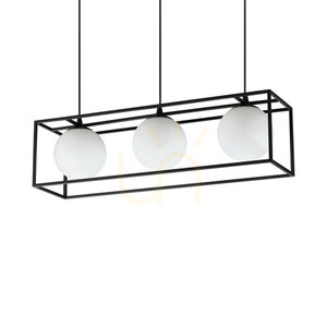 Závesné svietidlo Ideallux Lingotto SP3 Nero čierne 3xE14 304144 small 0