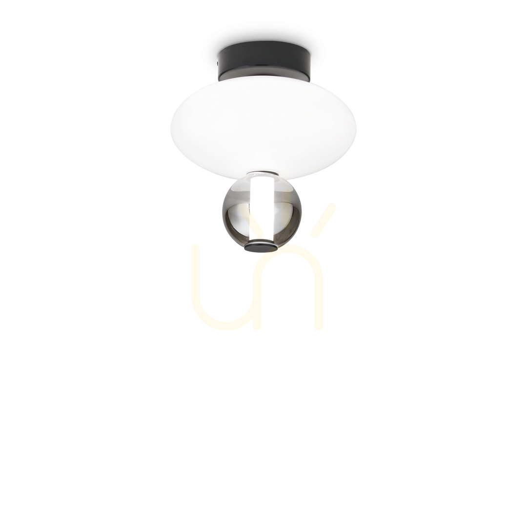 Plafon Ideallux Lumiere-2 PL biały szklany LED 28 cm 314228