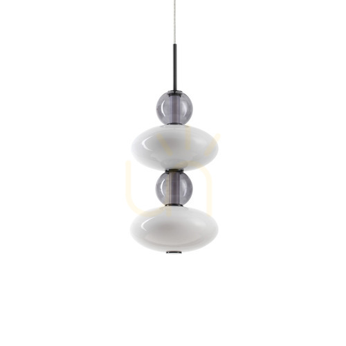Skontrolujte Závesné svietidlo Ideallux Lumiere 314167 biele sklo LED 34W 28 cm