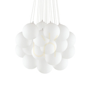 Prívesné svietidlo Ideallux MAPA PLUS SP22 biele 22xE14 Ø80 cm 140230 small 0