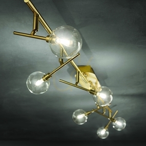 Plafón Ideallux Maracas PL6 mosadzný 6x G4 200361 small 2