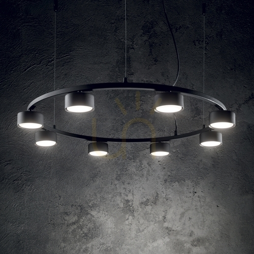 Skontrolujte Závesné svietidlo Ideallux MINOR ROUND SP8 čierne 76,5 cm 235547