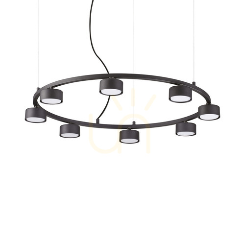 Skontrolujte Závesné svietidlo Ideallux MINOR ROUND SP8 čierne 76,5 cm 235547