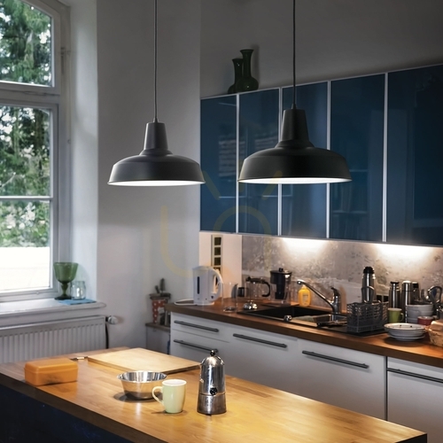 Skontrolujte Závesné svietidlo Ideallux MOBY SP1 NERO čierne 35 cm E27 093659
