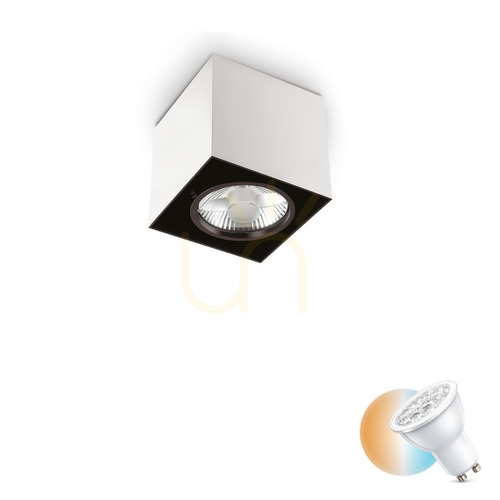 Skontrolujte Plafón Ideallux Mood PL1 D09 Square Bianco biely GU10 140902