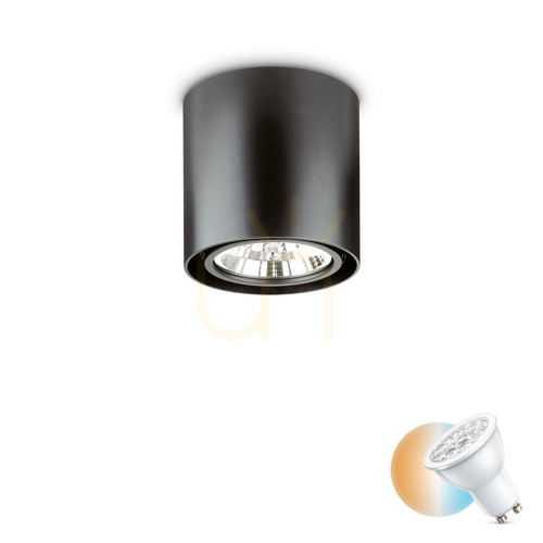Skontrolujte Plafón Ideallux MOOD PL1 D15 Round Nero čierny GU10 243450