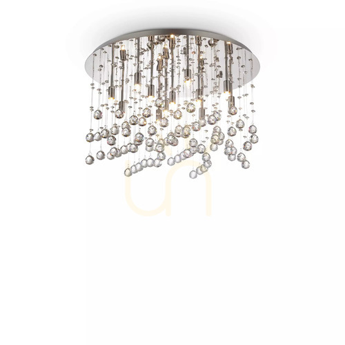 Skontrolujte Plafón Ideallux Moonlight PL12 Cromo chróm 12xG9 60 cm 077802
