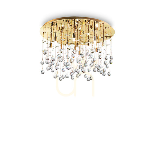 Skontrolujte Plafón Ideallux Moonlight PL12 Oro zlatý 60 cm 12xG9 082783