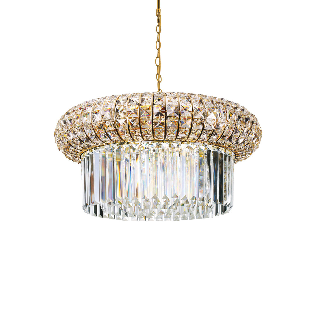 Skontrolujte Prívesné svetlo Ideallux Nabucco SP12 zlaté 12xE14 priemer 60 cm 237794 Prívesné svetlo Ideallux Nabucco SP12 zlaté 12xE14 priemer 60 cm 237794