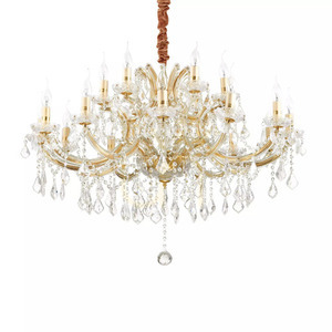 Závesné svietidlo Ideallux Napoleon SP18 Oro zlaté 18xE14 Ø96 cm 167411 small 1
