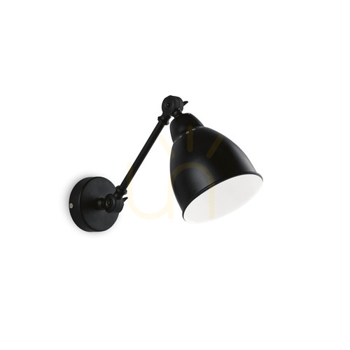 Skontrolujte Nástenné svietidlo Ideallux Newton AP1 Nero čierne E27 027852
