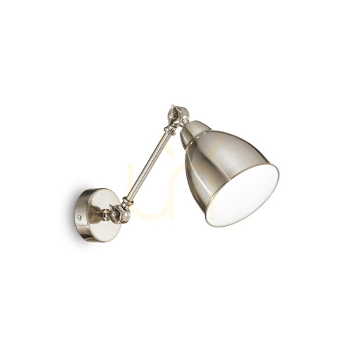 Skontrolujte Nástenné svietidlo Ideallux Newton AP1 nickel E27 016399