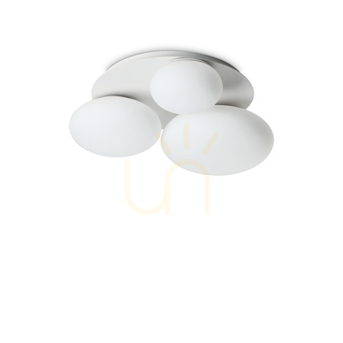 Skontrolujte Plafón Ideallux NINFEA PL3 Bianco biely 3xGX53 46 cm 306964