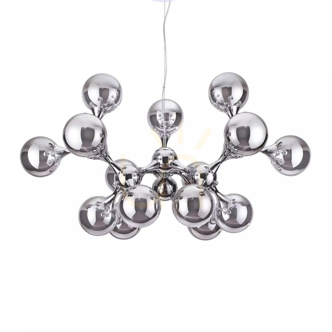 Náhľad Závesné svietidlo Ideallux Nodi SP15 mosadz 15xE14 Ø105 cm 241012 Závesné svietidlo Ideallux Nodi SP15 mosadz 15xE14 Ø105 cm 241012