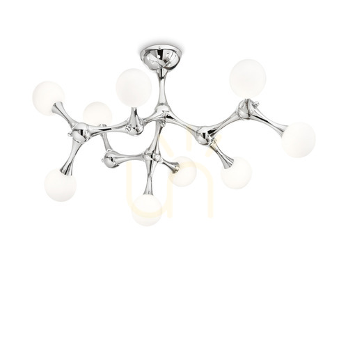 Skontrolujte Plafón Ideallux Nodi PL9 Cromo chróm 9xG9 83 cm 133393