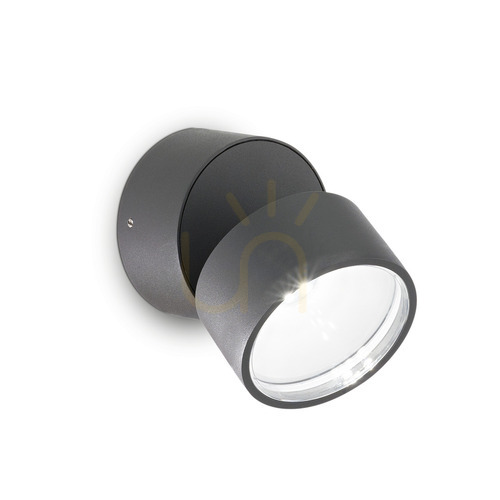 Skontrolujte Vonkajšie nástenné svietidlo Ideal Lux OMEGA Round antracit 7W 4000K 285467