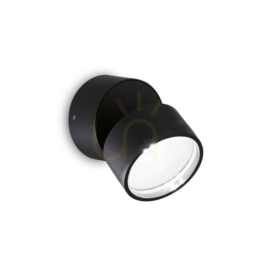 Skontrolujte Vonkajšie nástenné svietidlo Ideallux OMEGA Round čierne 7W 4000K IP54 285504