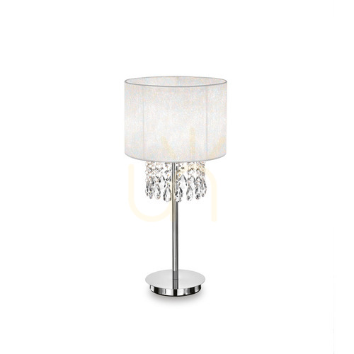 Skontrolujte Stolová lampa Ideallux Opera TL1 biela chróm 25 cm E27 068305