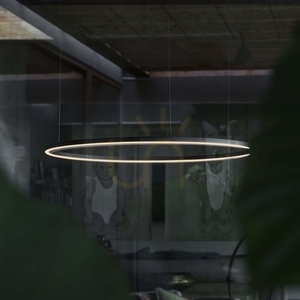 Závesné svietidlo Ideallux Oracle Slim D090 Round čierne LED 42W 3000K DALI 304427 small 4