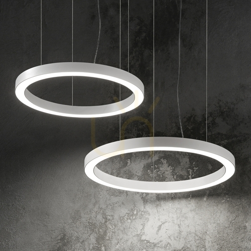 Skontrolujte Závesné svietidlo Ideallux Oracle SP D50 biele LED 28W 50 cm 211404