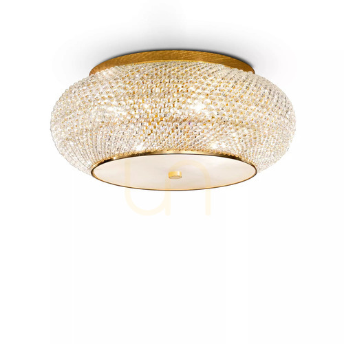 Skontrolujte Plafón Ideallux Pasha PL14 ORO zlatý 14xE14 65 cm 165004