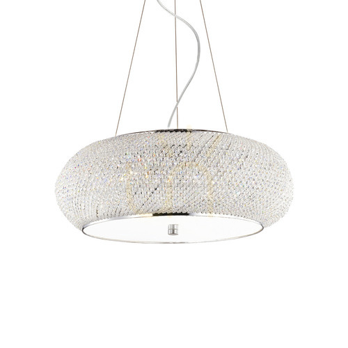 Skontrolujte Prívesné svietidlo Ideal Lux Pasha SP10 Cromo chróm 10xE14 55 cm 082196