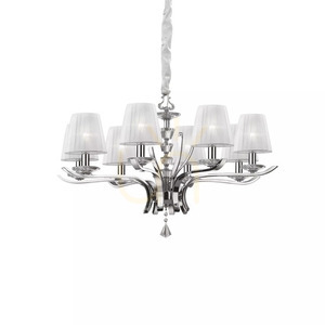 Závesné svietidlo Ideallux Pegaso SP8 Bianco biele 8xE14 76 cm 059242 small 1