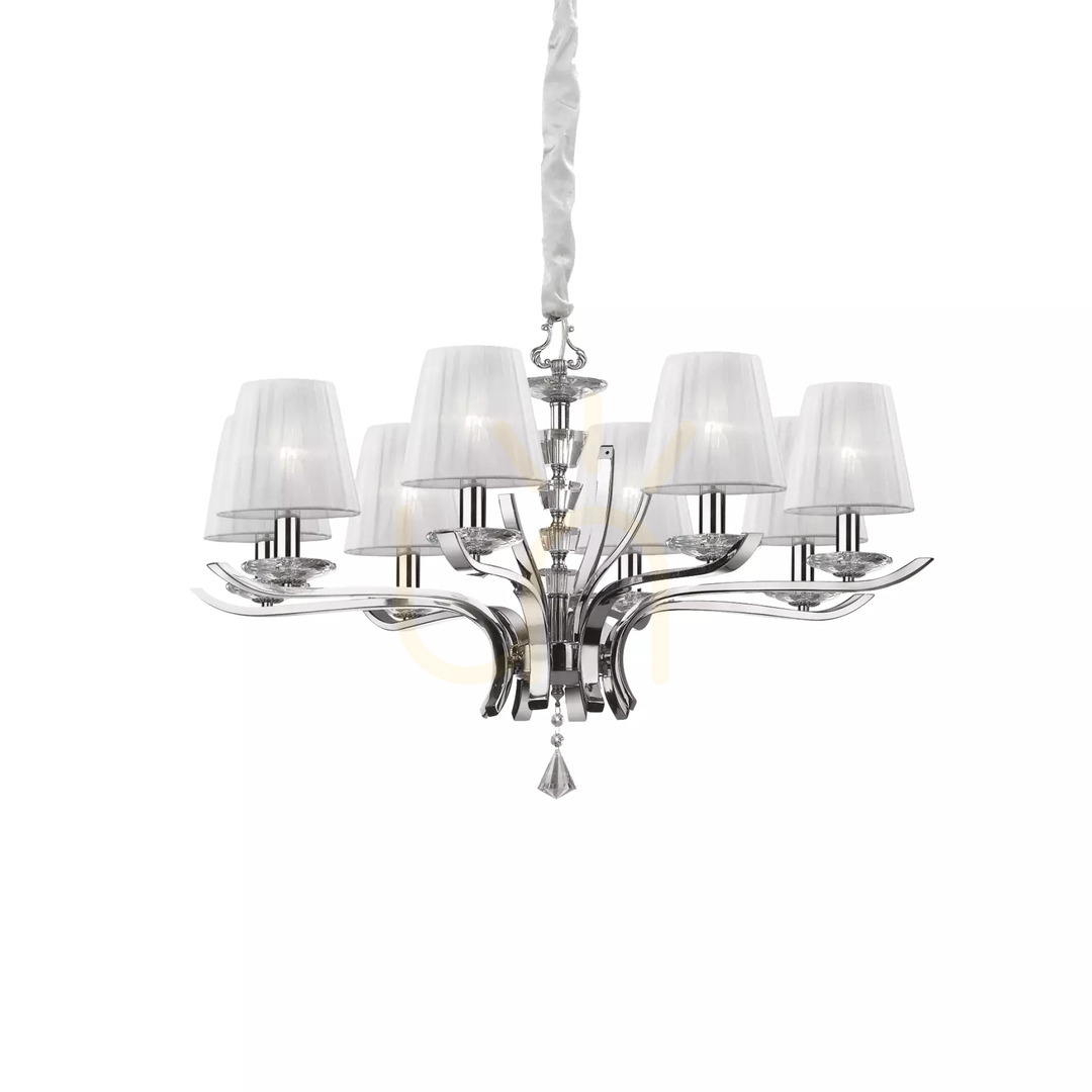 Náhľad Prívesné svetlo Ideal Lux Pegaso SP8 mosadz 8xE14 Ø76 cm 197739 Prívesné svetlo Ideal Lux Pegaso SP8 mosadz 8xE14 Ø76 cm 197739