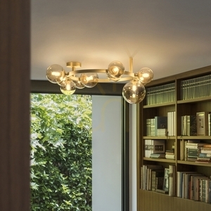 Plafón Ideallux Perlage PL10 Bianco biely mosadzný 10xG9 70 cm 327815 2 Plafón Ideallux Perlage PL10 Bianco biely mosadzný 10xG9 70 cm 327815 small 2