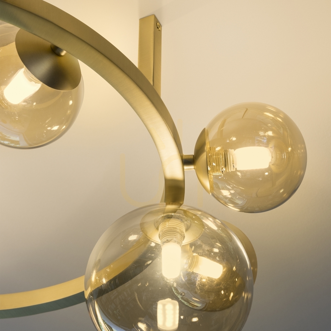 Displej Plafón Ideallux Perlage PL10 Bianco biely mosadzný 10xG9 70 cm 327815 Plafón Ideallux Perlage PL10 Bianco biely mosadzný 10xG9 70 cm 327815